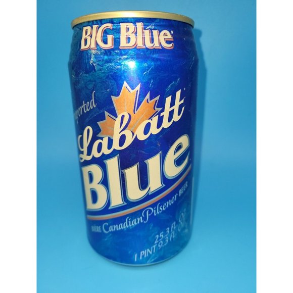 BIG Blue (25.3 Fl oz) LABATT'S PILSENER LAGER  BEER CAN  CANADA - Empty - RARE - Picture 2 of 5